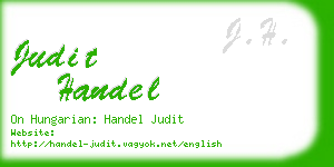 judit handel business card